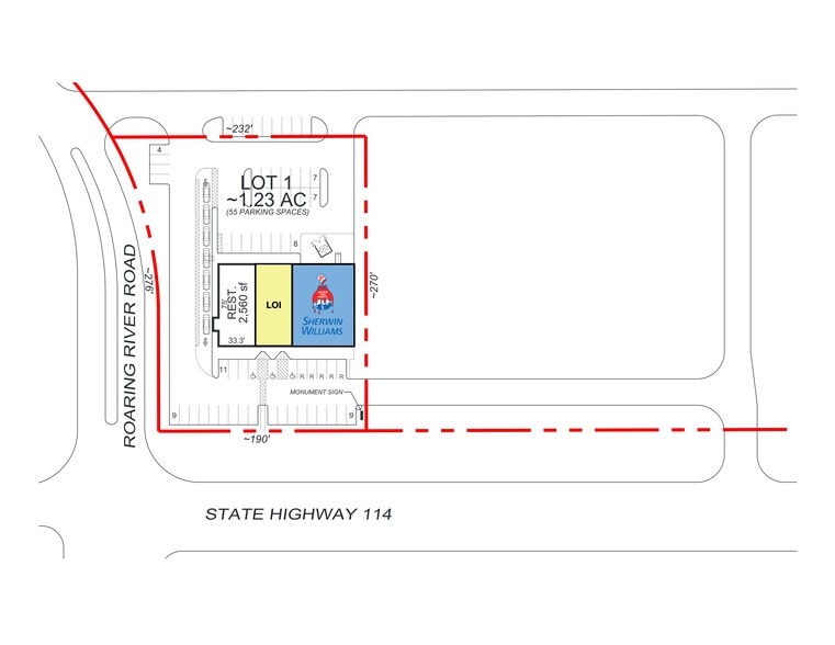 More Photos Of Roaring River Rd & Hwy 114, Justin Storefront For Lease