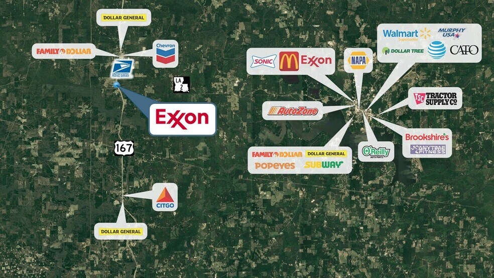 More Photos Of 1099 Highway 167, Bernice Convenience Store For Lease