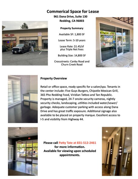 More Photos Of 960-961 Dana Dr, Redding Storefront Retail Office For Lease