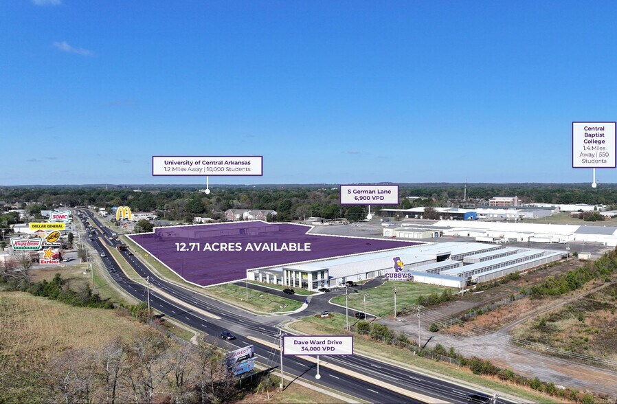 Primary Photo Of 1150 Dave Ward Dr, Conway Land For Lease