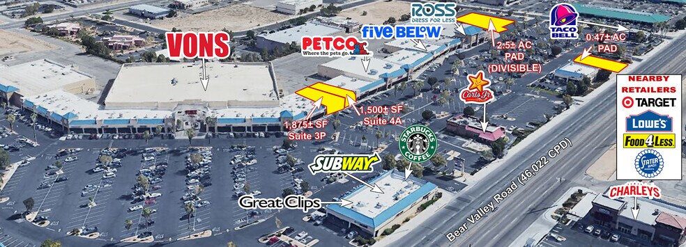 More Photos Of 17100 Bear Valley Rd, Victorville General Retail For Lease