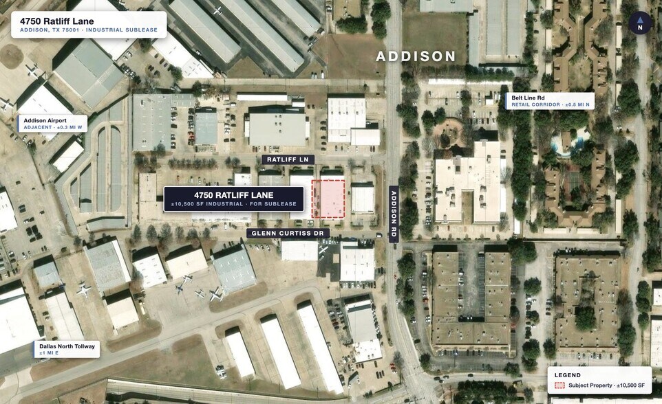 More Photos Of 4750 Ratliff Ln, Addison Warehouse For Lease