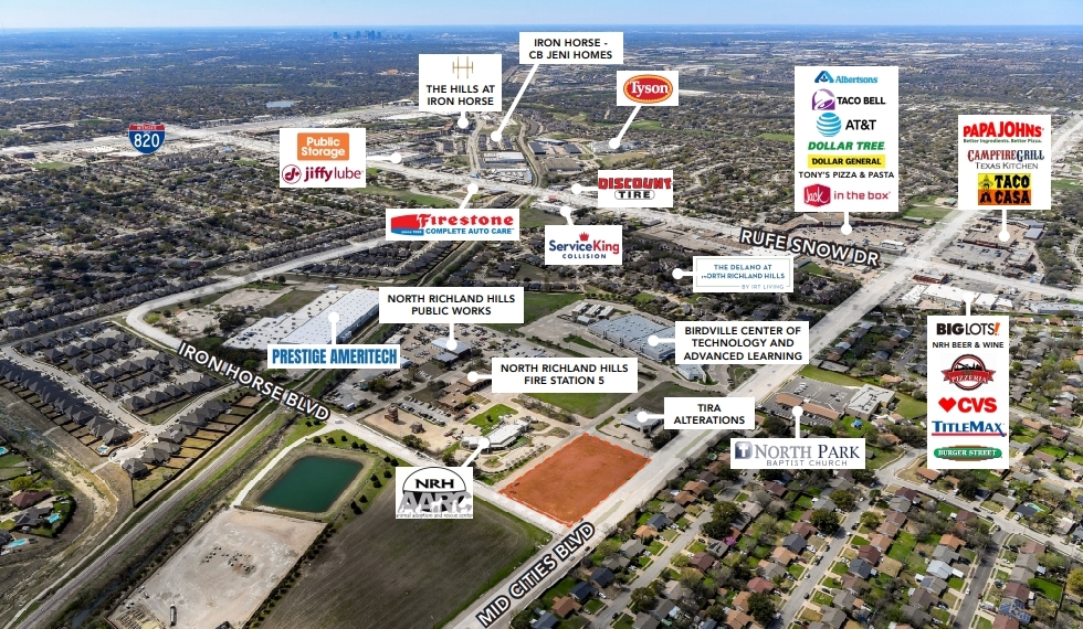 Primary Photo Of 7200 Mid Cities Blvd, North Richland Hills Land For Sale