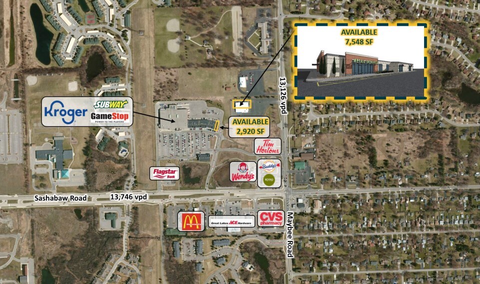 Primary Photo Of Maybee Rd & Sashabaw Rd, Independence Township Land For Sale