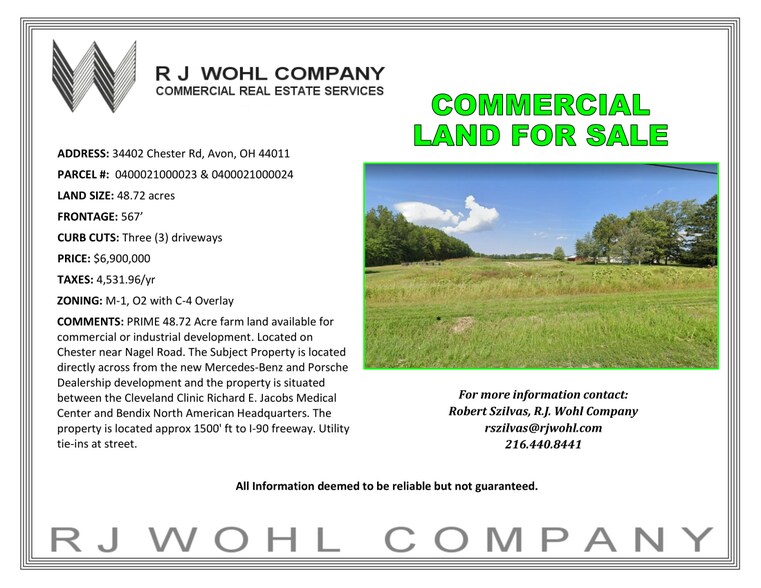 More Photos Of 34402 Chester Rd, Avon Land For Sale