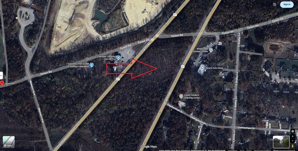 More Photos Of Dyson Road & U.S. Route 301, Brandywine Land For Sale