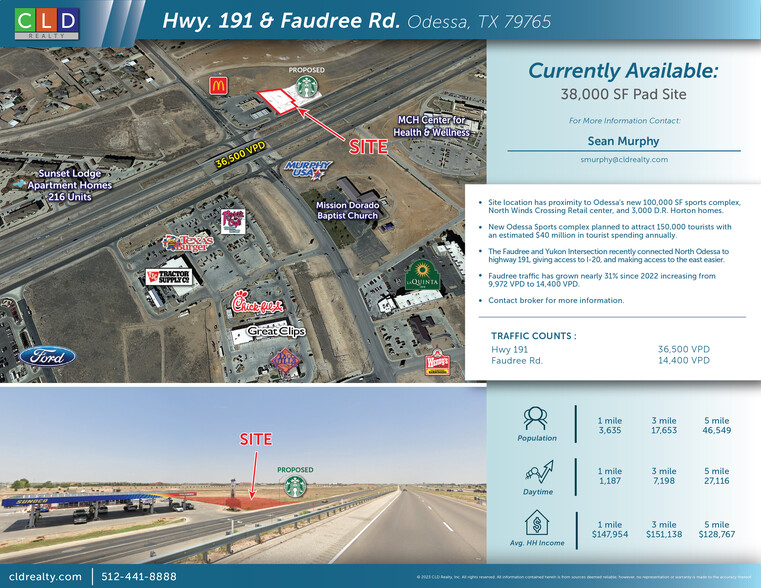 Primary Photo Of NWQ of 191 and Faudree, Odessa Land For Lease