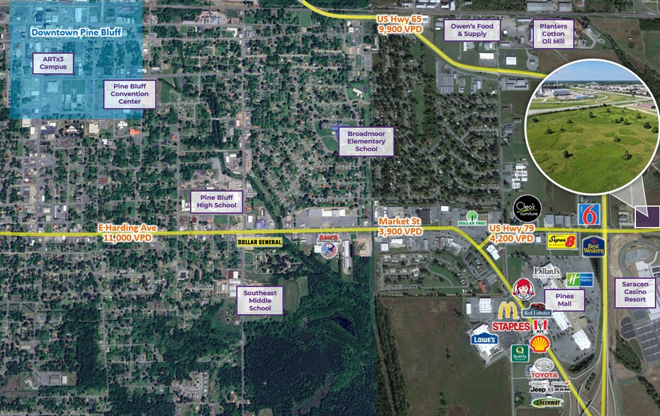 More Photos Of U.S. Highway 79, Pine Bluff Land For Sale