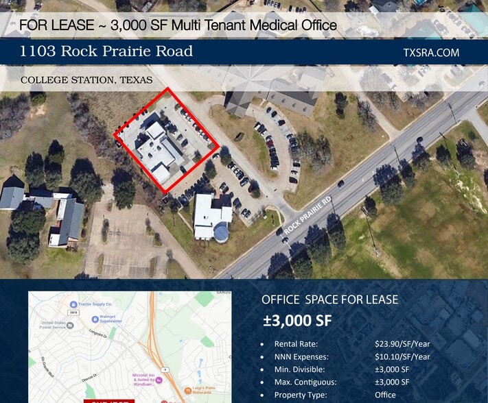Primary Photo Of 1103 Rock Prairie Rd, College Station Medical For Lease