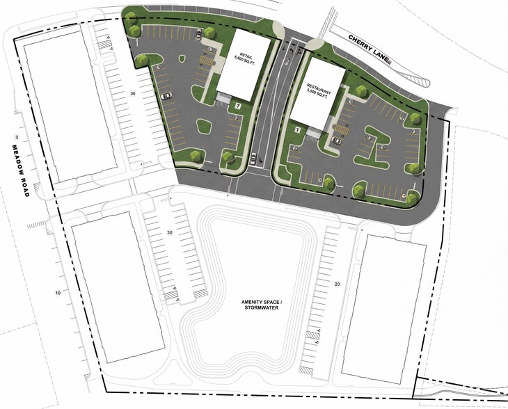 More Photos Of SEC Cherry & Meadow Ln @ Meadow Rd, Northbrook Land For Lease