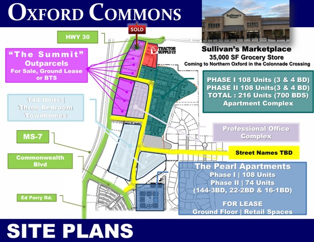 More Photos Of The Summit at Oxford Commons - Sisk Ave., Oxford Fast Food For Lease