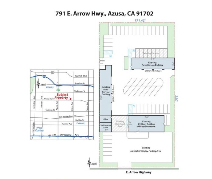 Primary Photo Of 791 E Arrow Hwy, Azusa Land For Lease