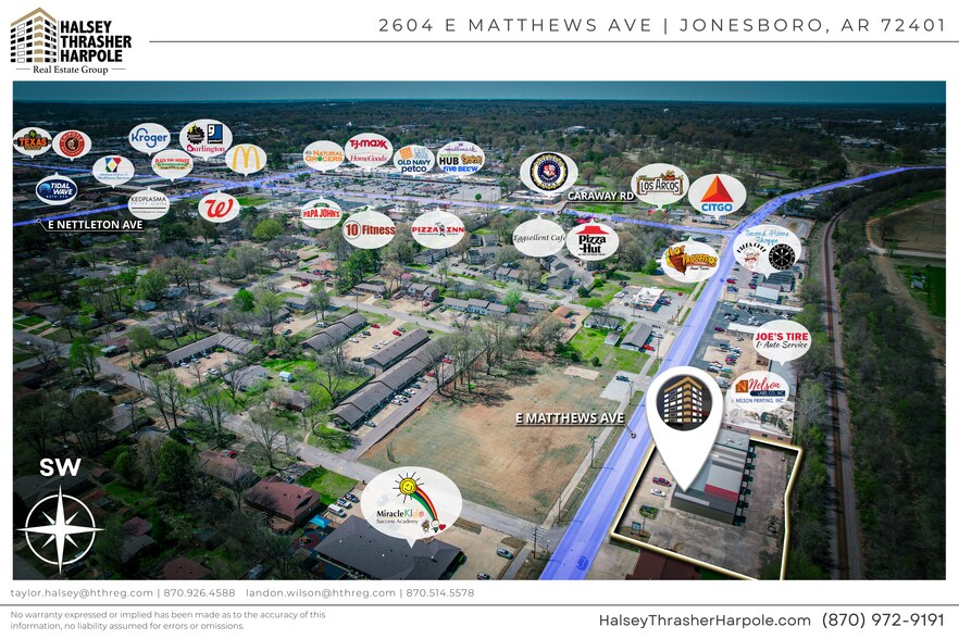 More Photos Of 2604 E Matthews Ave, Jonesboro Flex For Lease