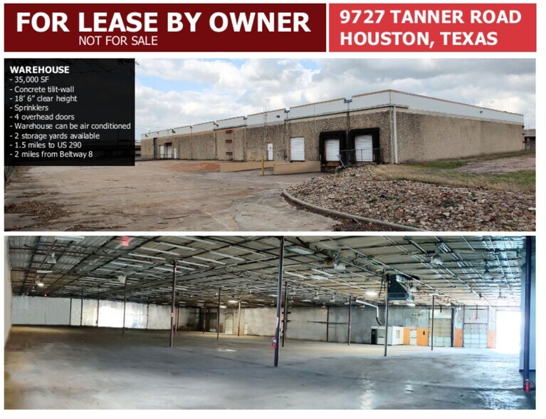 More Photos Of 9727 Tanner Rd, Houston Warehouse For Lease