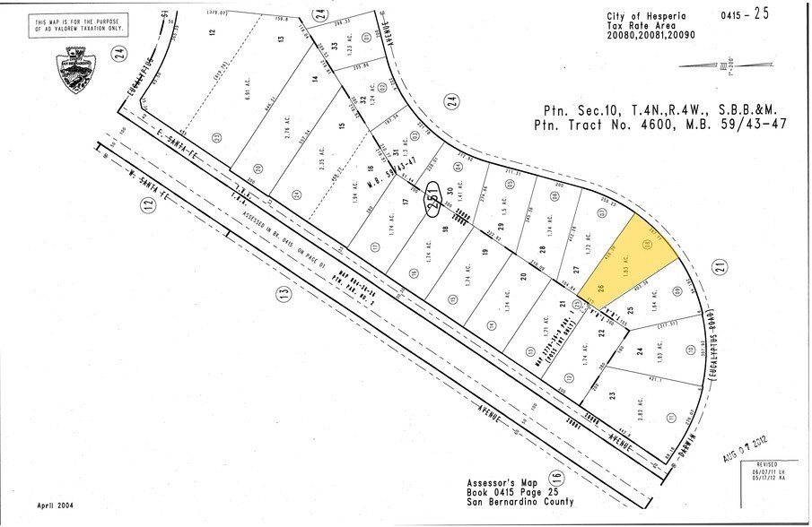 More Photos Of Darwin Ave @ Santa Fe, Hesperia Land For Sale