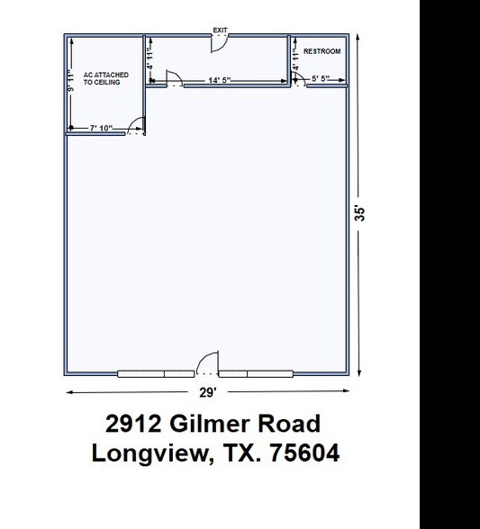 More Photos Of 2912 Gilmer Rd, Longview Storefront Retail Office For Lease