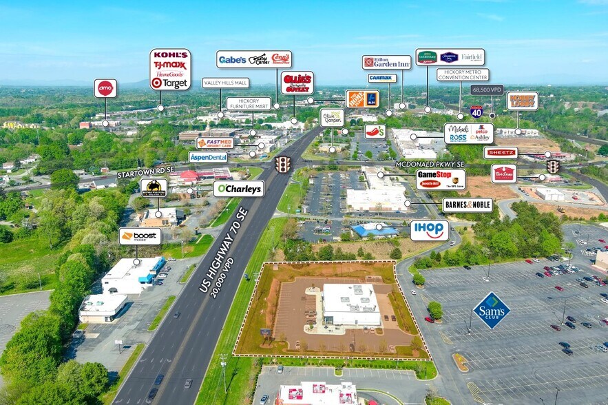 More Photos Of 2425 US Highway 70 SE Hickory Nc, Hickory Storefront For Sale