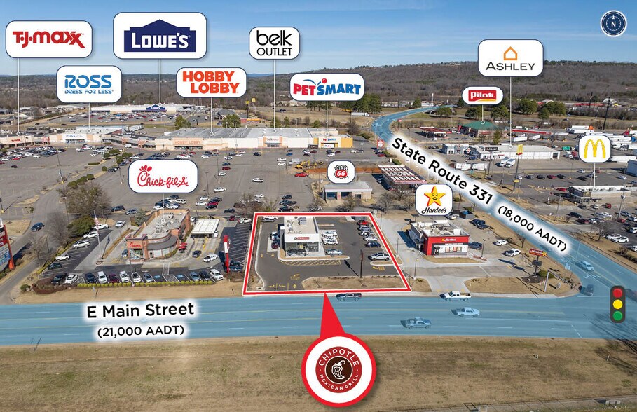 More Photos Of 3095 E Main St, Russellville Fast Food For Sale