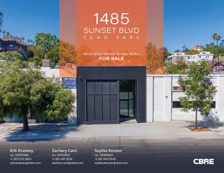 Primary Photo Of 1485 W Sunset Blvd, Los Angeles Storefront For Sale