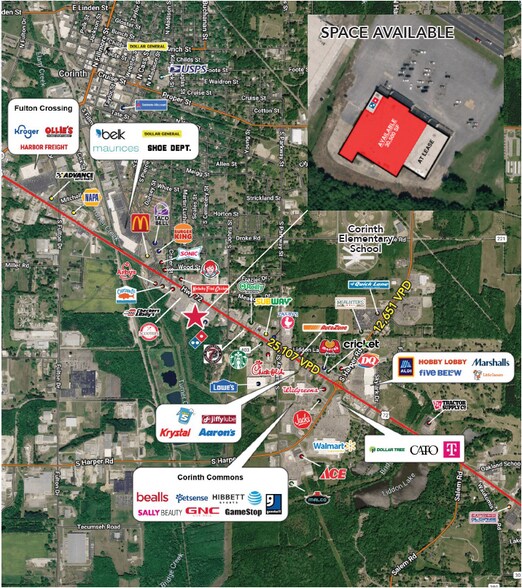 More Photos Of 1108 Highway 72 E, Corinth General Retail For Lease