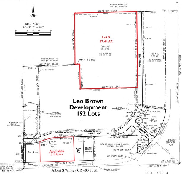 More Photos Of NEC S 650 E, Whitestown Land For Sale