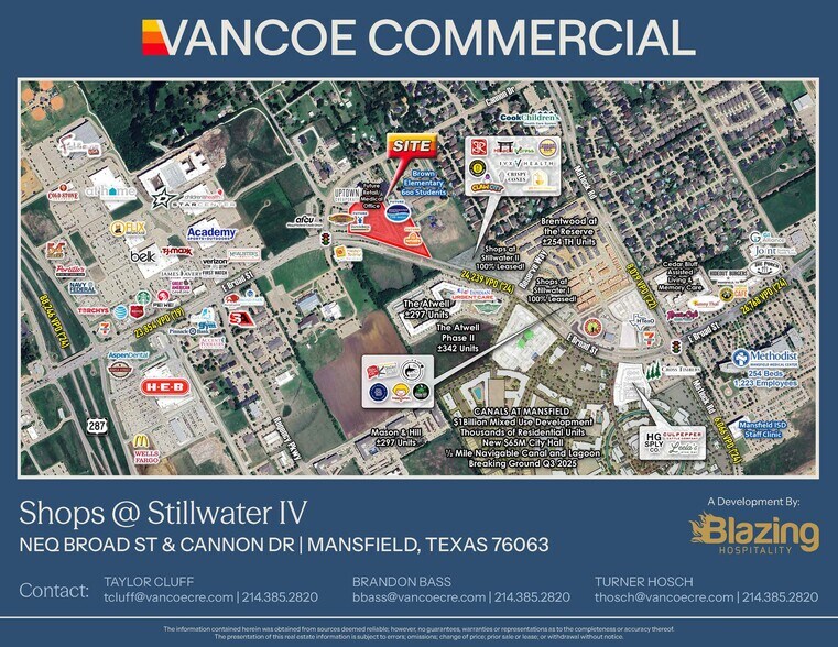 Primary Photo Of NEQ of Broad St & Cannon Dr, Mansfield General Retail For Lease