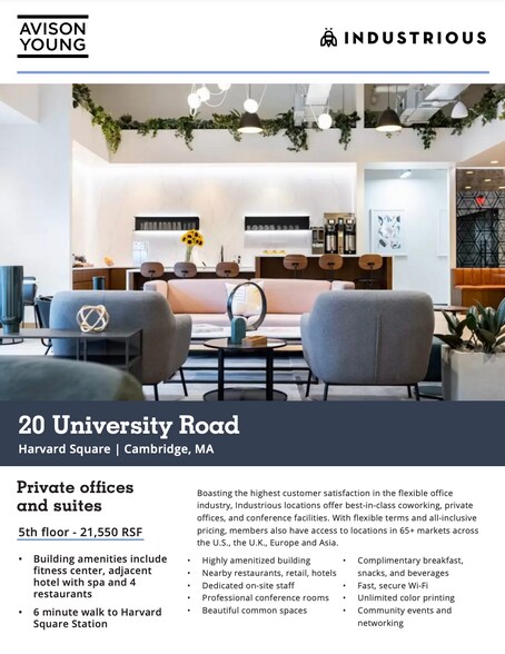 More Photos Of 20 University Rd, Cambridge Office For Lease