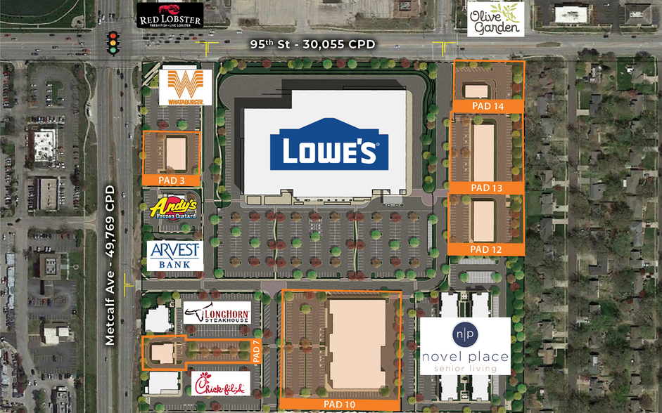 Primary Photo Of 95th St, Overland Park Land For Lease