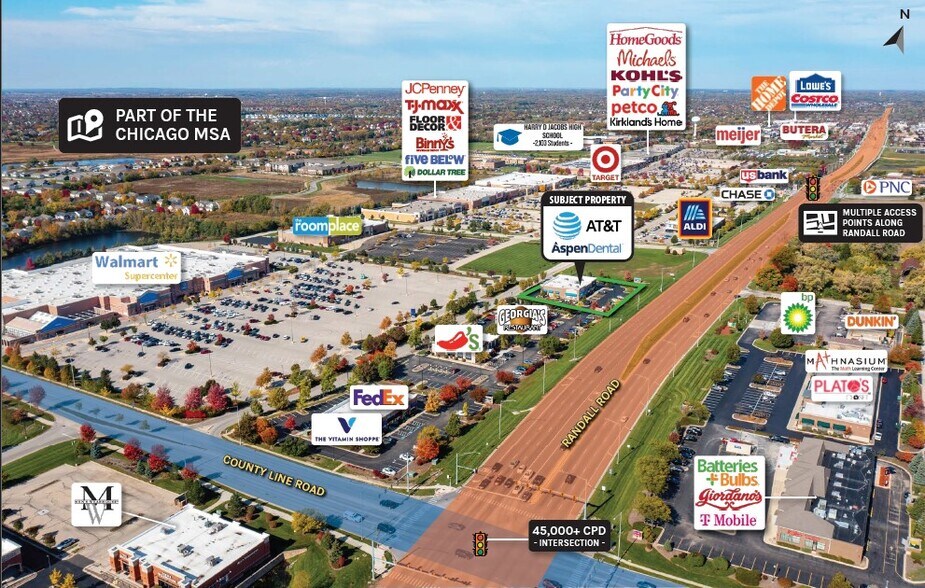 More Photos Of 1454-1462 S Randall Rd, Algonquin General Retail For Sale