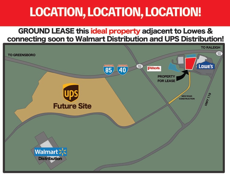 More Photos Of Lowes Blvd, Mebane Land For Lease