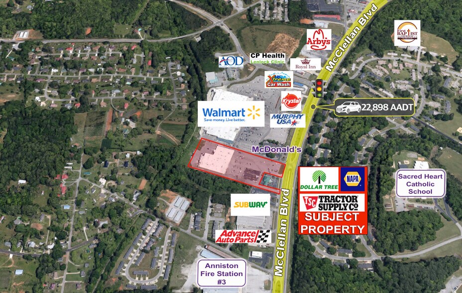 5500 Mcclellan Blvd, Anniston, AL 36206 Freestanding For Sale