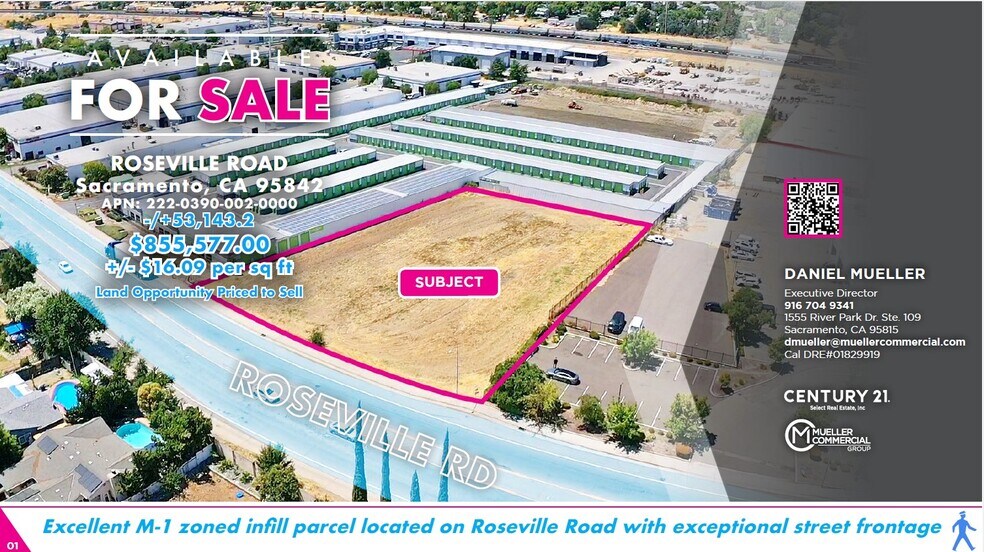 Primary Photo Of Roseville Rd @ Stationers Way, Sacramento Land For Sale