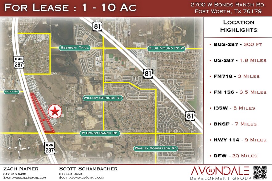 More Photos Of 2700 Bonds Ranch rd, Fort Worth Land For Lease