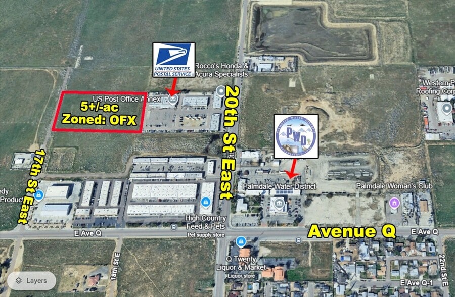 Primary Photo Of 17th Street East St @ Avenue Q, Palmdale Land For Sale