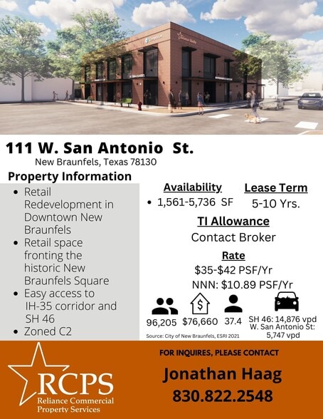 More Photos Of 111 W San Antonio St, New Braunfels Office For Lease