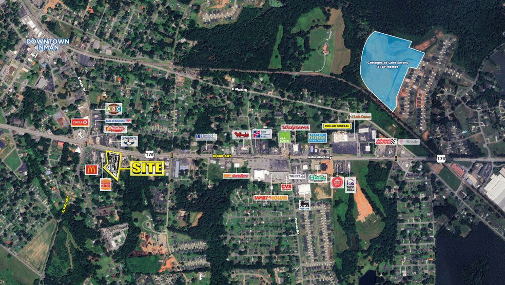 Primary Photo Of 11911 Asheville Hwy, Inman Land For Sale