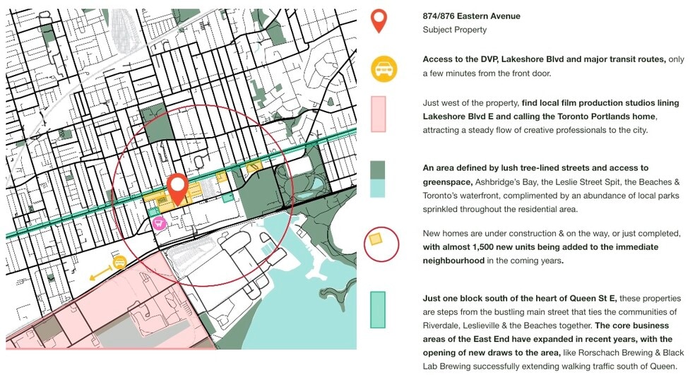 More Photos Of 874-880 Eastern Ave & 80 Knox Ave, Toronto Land For Sale