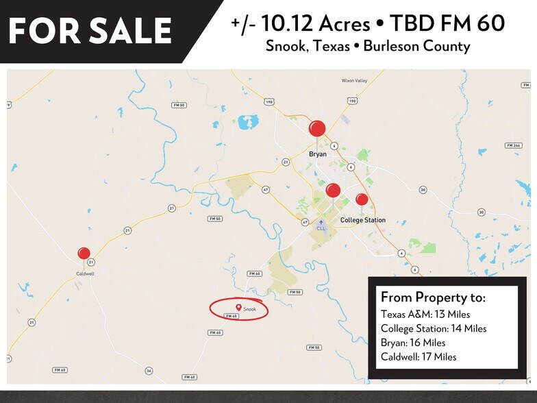 More Photos Of TBD FM 60, Snook Land For Sale
