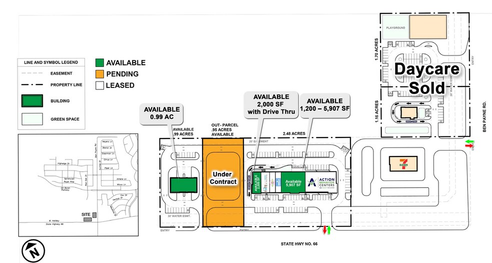 More Photos Of NWQ of 66 & Ben Payne Road hwy, Fate Land For Sale