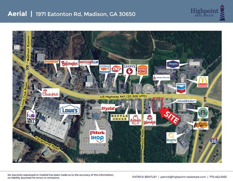 More Photos Of 1971 Eatonton Rd, Madison Fast Food For Lease
