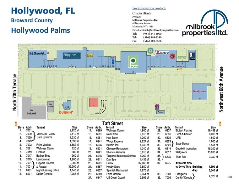 More Photos Of 6805-7031 Taft St, Hollywood Unknown For Lease