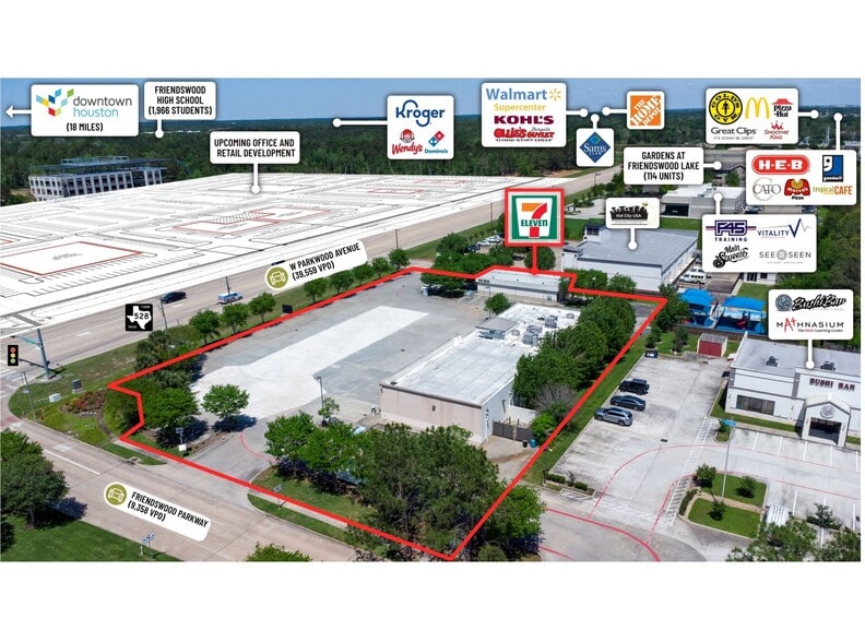 Primary Photo Of 1651 W Parkwood Ave, Friendswood Freestanding For Lease