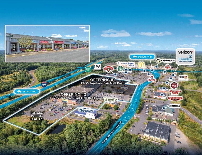 Primary Photo Of 65-79 Topsham Fair Mall Rd, Topsham Freestanding For Sale