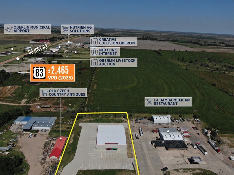 More Photos Of 213 W Frontier Pky, Oberlin General Retail For Sale