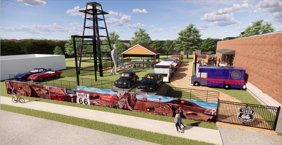 Primary Photo Of 517-519 W Main St, Yukon Storefront For Lease