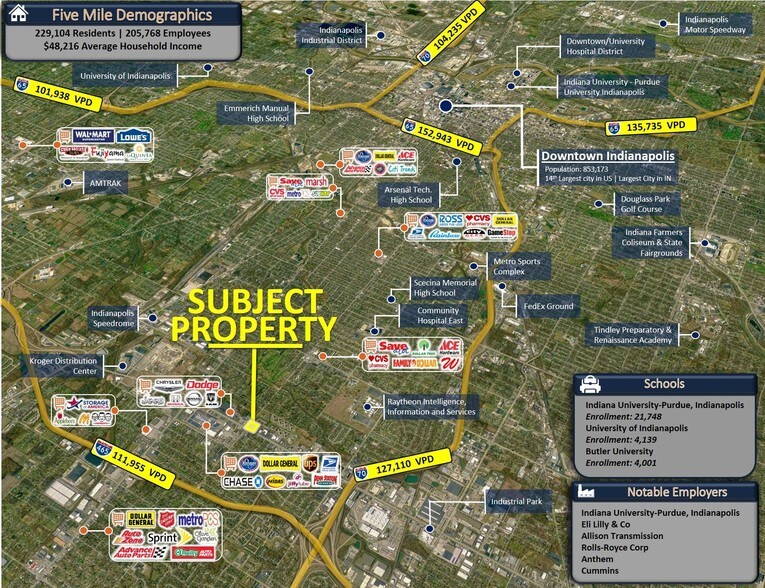 More Photos Of 1004-1048 N Shadeland Ave, Indianapolis Unknown For Lease