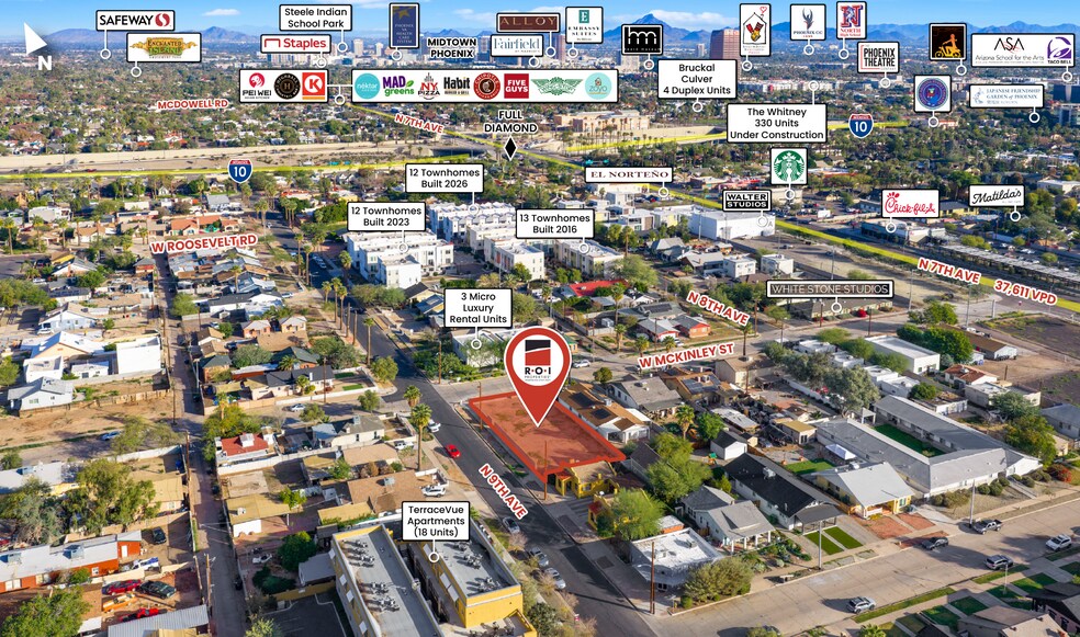 Primary Photo Of 821 W McKinley St, Phoenix Land For Sale