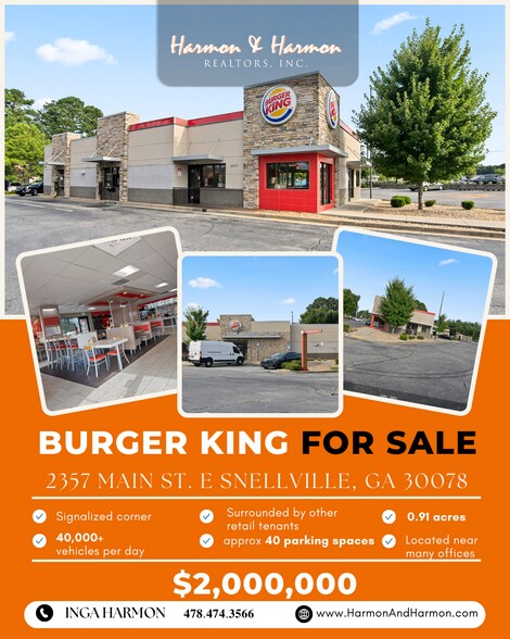 More Photos Of 2357 Main St East, Snellville Fast Food For Sale