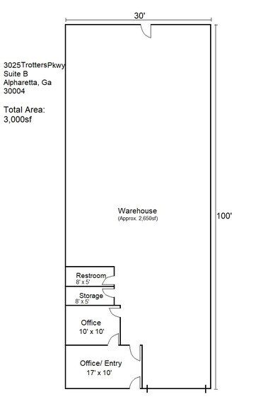 More Photos Of 3025 Trotters Pky, Alpharetta Warehouse For Lease