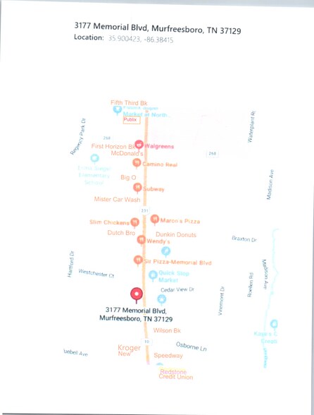 More Photos Of 3177 Memorial Blvd, Murfreesboro Land For Lease